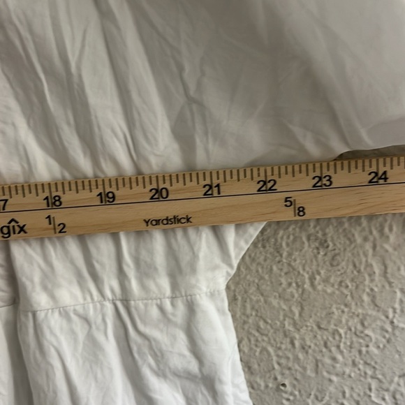 Madewell NNT Embroidered Poplin V-Neck Mini Dress SIZE XL with pockets - Picture 13 of 14